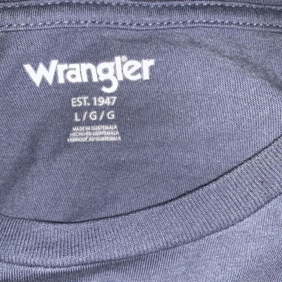 Wrangler Rodeo Sweetheart Womens T-Shirt L grey  Short Sleeve Casual Graphic Tee - Picture 2 of 9